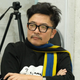 Director Sion Sono watching filming on Prisoners of the Ghostland.